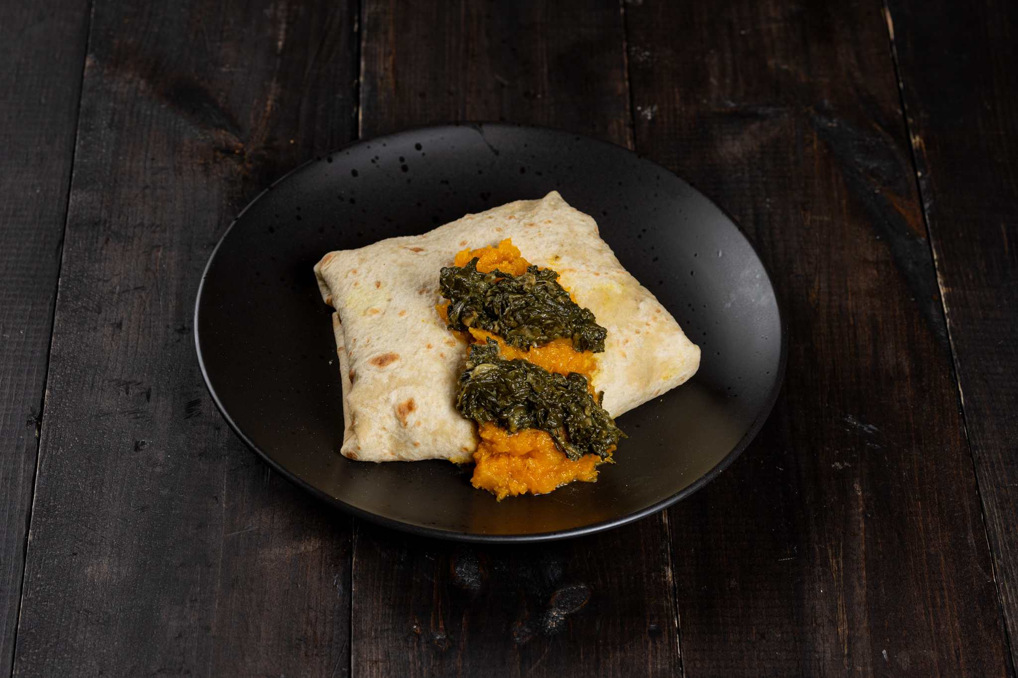 Pumpkin Spinach Roti